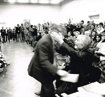 Photo taken during the opening of George's last exhibition (Pulchri, 1981)
